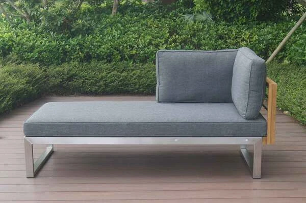 OUTFLEXX Ecklounge, Natur/grau, Edelstahl/Teak/Keramik, 5 Personen, Inklusive Sessel Und Multifunktionstisch 100 X 70 Cm, Lehne Links 16 OUTFLEXX Ecklounge, Natur/grau, Edelstahl/Teak/Keramik, 5 Personen, Inklusive Sessel Und Multifunktionstisch 100 X 70 Cm, Lehne Links – Bild 16