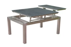 OUTFLEXX Ecklounge, Natur/grau, Edelstahl/Teak/Keramik, 5 Personen, Inklusive Sessel Und Multifunktionstisch 100 X 70 Cm, Lehne Links 25 OUTFLEXX Ecklounge, Natur/grau, Edelstahl/Teak/Keramik, 5 Personen, Inklusive Sessel Und Multifunktionstisch 100 X 70 Cm, Lehne Links -Deko Garten Verkauf 21657 7.JPG