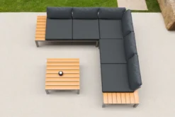 VILLANA Ecklounge, Silber/dunkelgrau, Alu/Holzimitat, 5 Personen, Inkl. Loungetisch, Seitenablagen Aus Holzimitat -Deko Garten Verkauf 21735 3 CGI.jpg