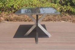 OUTFLEXX Esstisch, Grau, Granit / Edelstahl, 200x100 Cm, Modernes Design -Deko Garten Verkauf 21746 3.JPG