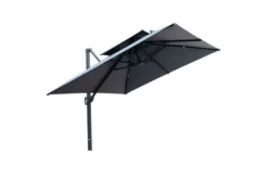 OUTFLEXX Ampelschirm, Anthrazit, Aluminium/Polyester, 300x400cm, Rechteckig