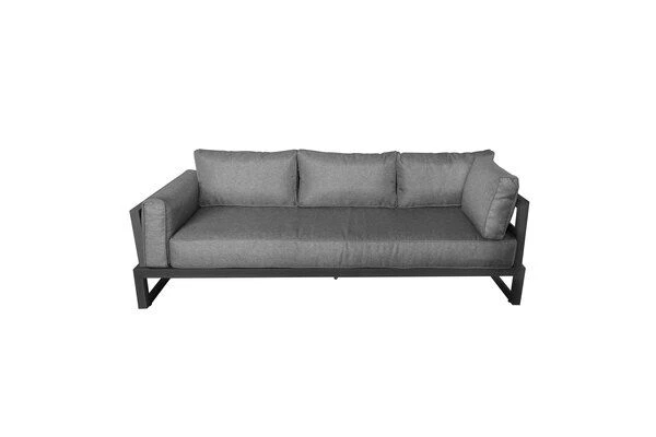 OUTFLEXX Ecklounge, Anthrazit Matt/dunkelgrau, Alu/Spuncrylic, 3-tlg., Tisch 110x62cm, 5-6 Pers 8 OUTFLEXX Ecklounge, Anthrazit Matt/dunkelgrau, Alu/Spuncrylic, 3-tlg., Tisch 110x62cm, 5-6 Pers – Bild 8