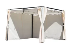 OUTFLEXX Pergola, Anthrazit/creme, Stahl, Pulverbeschichtet, 300x300x220 Cm -Deko Garten Verkauf 21813 2.jpg