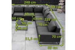 OUTFLEXX June Ecklounge, Schwarz/sooty, Alu/Sunbrella, 6-7 Personen, Inkl. 2 Loungetischen -Deko Garten Verkauf 21837 mass 1.jpg