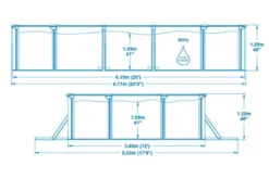 BESTWAY Hydrium Pool Komplett-Set, Grau, Stahl/PVC, 610x360x120cm, Oval, Mit Sandfilter, Leiter, Abdeck- Und Bodenplane -Deko Garten Verkauf 21949 05.jpg
