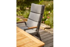 SIENA GARDEN Savona Sessel, Matt Graphit , Alu/FSC-Teak/Texfabric, 74x60x110 Cm, Verstellbare Rückenlehne, Inkl. Polster -Deko Garten Verkauf 21993 3.jpg