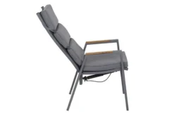 SIENA GARDEN Savona Sessel, Matt Graphit , Alu/FSC-Teak/Texfabric, 74x60x110 Cm, Verstellbare Rückenlehne, Inkl. Polster -Deko Garten Verkauf 21993 6.jpg