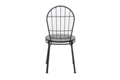 SIENA GARDEN Como Stapelstuhl, Matt Schwarz, Stahl/Keramik, 49x43x93,5 Cm, Mit Mosaikoptik 9 SIENA GARDEN Como Stapelstuhl, Matt Schwarz, Stahl/Keramik, 49x43x93,5 Cm, Mit Mosaikoptik -Deko Garten Verkauf 22023 4.jpg