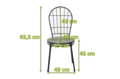 SIENA GARDEN Como Stapelstuhl, Matt Schwarz, Stahl/Keramik, 49x43x93,5 Cm, Mit Mosaikoptik 10 SIENA GARDEN Como Stapelstuhl, Matt Schwarz, Stahl/Keramik, 49x43x93,5 Cm, Mit Mosaikoptik -Deko Garten Verkauf 22023 5.jpg