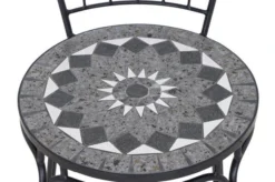 SIENA GARDEN Como Stapelstuhl, Matt Schwarz, Stahl/Keramik, 49x43x93,5 Cm, Mit Mosaikoptik 11 SIENA GARDEN Como Stapelstuhl, Matt Schwarz, Stahl/Keramik, 49x43x93,5 Cm, Mit Mosaikoptik -Deko Garten Verkauf 22023 6.jpg