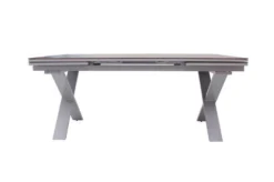 OUTFLEXX Esstischgarnitur, Silber, Alu / HPL / Textil, Tisch 180/280x100cm, 10 Multipositionssessel -Deko Garten Verkauf 22222 11.jpg