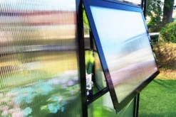 OUTFLEXX Gewächshaus, Schwarz, Alu/Polycarbonat, 309x355x272cm, Pulverbeschichtet 20 OUTFLEXX Gewächshaus, Schwarz, Alu/Polycarbonat, 309x355x272cm, Pulverbeschichtet -Deko Garten Verkauf 22275 12.jpg