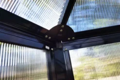 OUTFLEXX Gewächshaus, Schwarz, Alu/Polycarbonat, 309x355x272cm, Pulverbeschichtet 21 OUTFLEXX Gewächshaus, Schwarz, Alu/Polycarbonat, 309x355x272cm, Pulverbeschichtet -Deko Garten Verkauf 22275 13.jpg