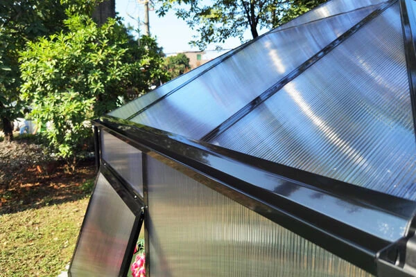 OUTFLEXX Gewächshaus, Schwarz, Alu/Polycarbonat, 309x355x272cm, Pulverbeschichtet 12 OUTFLEXX Gewächshaus, Schwarz, Alu/Polycarbonat, 309x355x272cm, Pulverbeschichtet – Bild 12