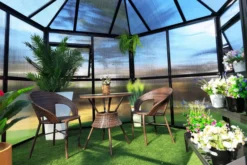 OUTFLEXX Gewächshaus, Schwarz, Alu/Polycarbonat, 309x355x272cm, Pulverbeschichtet 18 OUTFLEXX Gewächshaus, Schwarz, Alu/Polycarbonat, 309x355x272cm, Pulverbeschichtet -Deko Garten Verkauf 22275 9.jpg