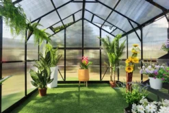 OUTFLEXX Gewächshaus, Schwarz, Alu/Polycarbonat, 372x250x228cm, Pulverbeschichtet -Deko Garten Verkauf 22279 10.jpg