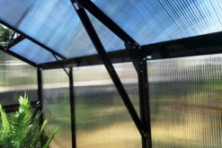 OUTFLEXX Gewächshaus, Schwarz, Alu/Polycarbonat, 372x250x228cm, Pulverbeschichtet -Deko Garten Verkauf 22279 6.jpg