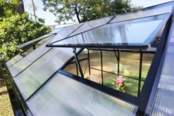 OUTFLEXX Gewächshaus, Schwarz, Alu/Polycarbonat, 433x250x228cm, Pulverbeschichtet -Deko Garten Verkauf 22280 11.jpg