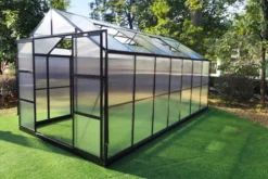 OUTFLEXX Gewächshaus, Schwarz, Alu/Polycarbonat, 433x250x228cm, Pulverbeschichtet -Deko Garten Verkauf 22280 3.jpg