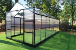 OUTFLEXX Gewächshaus, Schwarz, Alu/Polycarbonat, 494x250x228cm, Pulverbeschichtet -Deko Garten Verkauf 22281 4.jpg