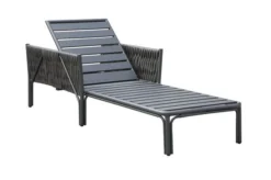 OUTFLEXX Mermaid Liege, Anthrazit, Aluminium/XL Geflecht, 203x75x56 Cm, Inkl. Polster -Deko Garten Verkauf 22302 3.jpg