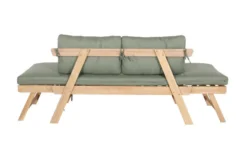 OUTFLEXX Lounge/Liege, FSC Akazie, Teakoptik, 192x70x60cm, Inkl. Polster, Grün -Deko Garten Verkauf 22356 11.jpg