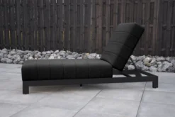 OUTFLEXX Liege, Anthrazit/sooty, Alu/Sunbrella, 203x70x40/100, Höhenverstellbare Rückenlehne
