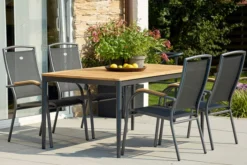 HARTMAN Silencio Esstisch, Xerix/natur, Aluminium/Teak, 220x100cm, FSC Teak 11 HARTMAN Silencio Esstisch, Xerix/natur, Aluminium/Teak, 220x100cm, FSC Teak -Deko Garten Verkauf 22442 3.jpg