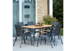 HARTMAN Silencio Esstisch, Xerix/natur, Aluminium/Teak, 220x100cm, FSC Teak 10 HARTMAN Silencio Esstisch, Xerix/natur, Aluminium/Teak, 220x100cm, FSC Teak -Deko Garten Verkauf 22442 4.jpg