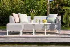 HARTMAN Dion Lounge , Grau/weiß, Sunbrella/Keramik, 4 Personen, Inklusive Beistelltisch