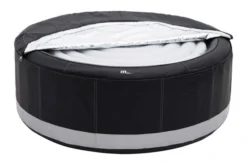 MSPA Premium Super Camaro Whirlpool, Schwarz/silber, PVC-Kunstleder, Ø204x70 Cm / 930L, Inkl. Fernbedienung, Für Bis Zu 6 Personen -Deko Garten Verkauf 22479 06.jpg