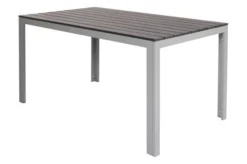 VILLANA Esstischgarnitur, Silber/schwarz, Alu/Holzimitat/Textil, Tisch 150x90cm, 6 Stapelsessel -Deko Garten Verkauf 22562 09.jpg