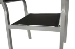 VILLANA Esstischgarnitur, Silber/schwarz, Alu/Holzimitat/Textil, Tisch 150x90cm, 6 Stapelsessel -Deko Garten Verkauf 22562 19.jpg