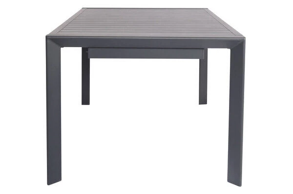 VILLANA Esstischgruppe, Anthrazit/grau, Alu/Textilene, Tisch 130/180x90cm, 4 Stapelsessel, 2 Multipo 13 VILLANA Esstischgruppe, Anthrazit/grau, Alu/Textilene, Tisch 130/180x90cm, 4 Stapelsessel, 2 Multipo – Bild 13