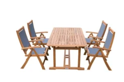 OUTFLEXX Sitzgruppe, Natur/grau, Akazie/Textilene, Ausziehtisch 150/200 X 90 Cm, 4 Multipo 5-fach 20 OUTFLEXX Sitzgruppe, Natur/grau, Akazie/Textilene, Ausziehtisch 150/200 X 90 Cm, 4 Multipo 5-fach -Deko Garten Verkauf 22808 10.jpg