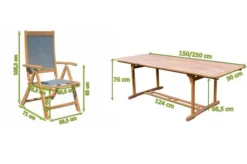 OUTFLEXX Sitzgruppe, Natur/grau, Akazie/Textilene, Ausziehtisch 150/200 X 90 Cm, 4 Multipo 5-fach 15 OUTFLEXX Sitzgruppe, Natur/grau, Akazie/Textilene, Ausziehtisch 150/200 X 90 Cm, 4 Multipo 5-fach -Deko Garten Verkauf 22808 5.jpg