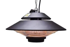 OUTTECH Heizstrahler, Schwarz, Aluminium, 42,5x42,5x25cm, Wassergeschützt, Inkl. Fernbedienung -Deko Garten Verkauf 22856 8.jpg