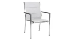 STERN Esstischgarnitur, Silber/grau, Edelstahl/Textilene, Tisch 200 X 100 Cm, 2 Teilige Tischplatte, 6 Stapelsessel, Padded -Deko Garten Verkauf 22903 03.jpg