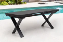 KETTLER Altura Esstischgarnitur, Anthrazit, Alu / Spraystone / Textil, Tisch 180/280x100cm, 8 Stapelsessel, 2 Multipo -Deko Garten Verkauf 23090 4.jpg