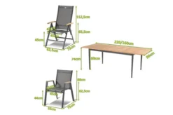 HARTMAN Silencio / Aruba Sitzgruppe, Xerix/natur, Alu/Teak, 6 Dining Sessel, 2 Multipo, 160/220x90cm, FSC-Teak Armlehnen -Deko Garten Verkauf 23231 mass.jpg
