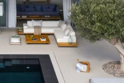 OUTFLEXX Icon Ecklounge, Natte/natur, Alu/Teak/Sunbrella, 4-5 Personen, Inkl. Loungetisch, Seitenablage Aus Teak -Deko Garten Verkauf 23403 12.jpg