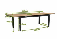 OUTFLEXX Premium Abdeckhaube Für Tische, Schwarz, Polyester, 185 X 102x 73 Cm, Wasserbeständig, Integriertes Zugband -Deko Garten Verkauf 23411 5.jpg