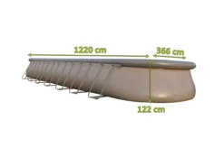 OUTTECH Premium Pool, Grau, Stahl/PVC, 1220 X 366 X 122 Cm, Sandwich-PVC Und Viel Zubehör, Oval -Deko Garten Verkauf 23440 5.jpg