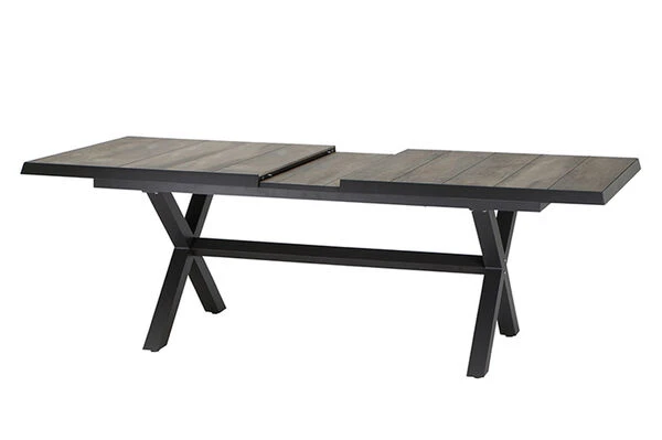 SIENA GARDEN Sincro/Valencia Dining Set, Anthrazit/grau, Alu/Textilgewebe/Keramik, 200-260x103cm, Inkl. 8 Diningsessel, Stufenlos Verstellbar 14 SIENA GARDEN Sincro/Valencia Dining Set, Anthrazit/grau, Alu/Textilgewebe/Keramik, 200-260x103cm, Inkl. 8 Diningsessel, Stufenlos Verstellbar – Bild 14