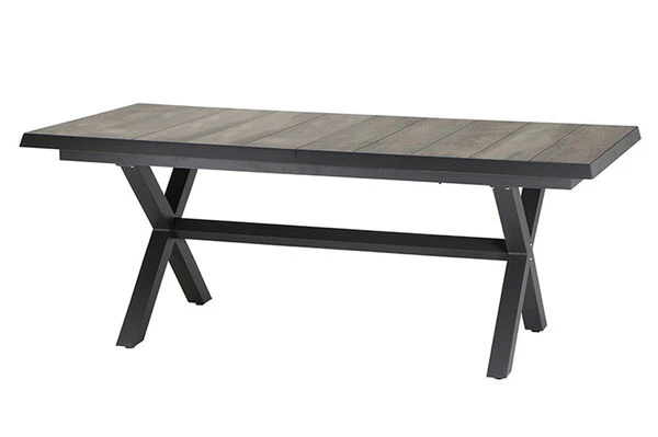 SIENA GARDEN Sincro/Valencia Dining Set, Anthrazit/grau, Alu/Textilgewebe/Keramik, 200-260x103cm, Inkl. 8 Diningsessel, Stufenlos Verstellbar 3 SIENA GARDEN Sincro/Valencia Dining Set, Anthrazit/grau, Alu/Textilgewebe/Keramik, 200-260x103cm, Inkl. 8 Diningsessel, Stufenlos Verstellbar – Bild 3