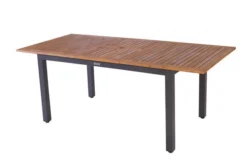 VILLANA Esstischgarnitur, Anthrazit/grau, Alu/ FSC-Akazienholz, Ausziehtisch 150/200 Cm, 8 Stapelstühle 24 VILLANA Esstischgarnitur, Anthrazit/grau, Alu/ FSC-Akazienholz, Ausziehtisch 150/200 Cm, 8 Stapelstühle -Deko Garten Verkauf 23911 03.jpg