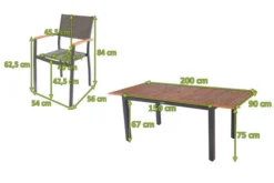 VILLANA Esstischgarnitur, Anthrazit/grau, Alu/ FSC-Akazienholz, Ausziehtisch 150/200 Cm, 8 Stapelstühle 20 VILLANA Esstischgarnitur, Anthrazit/grau, Alu/ FSC-Akazienholz, Ausziehtisch 150/200 Cm, 8 Stapelstühle -Deko Garten Verkauf 23911 05.jpg