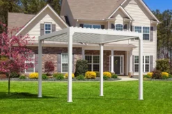 OUTFLEXX Pergola, Weiß Matt, Aluminium, 300x300x248 Cm