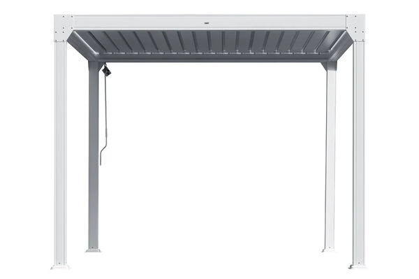 OUTFLEXX Pergola, Weiß Matt, Aluminium, 300x300x248 Cm 3 OUTFLEXX Pergola, Weiß Matt, Aluminium, 300x300x248 Cm – Bild 3