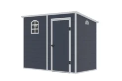OUTTECH Gerätehaus, Anthrazit, Polypropylen, 247 X 143 X 194 Cm, Inkl. Fenster Und Lüftungsgitter -Deko Garten Verkauf 24402 3.jpg
